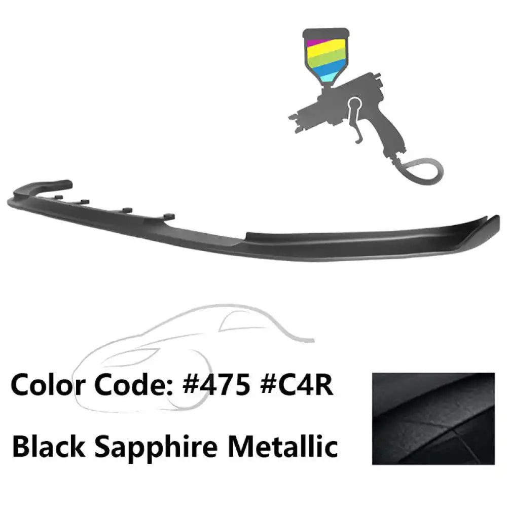 2017-2020 BMW G30 5 Series M Sport HM Painted Front Bumper Lip ABS Painted #475, C4R Black Sapphire Metallic