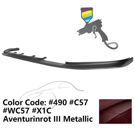 2017-2020 BMW G30 5 Series M Sport HM Painted Front Bumper Lip ABS Painted #490, C57, X1C Aventurinrot III Metallic