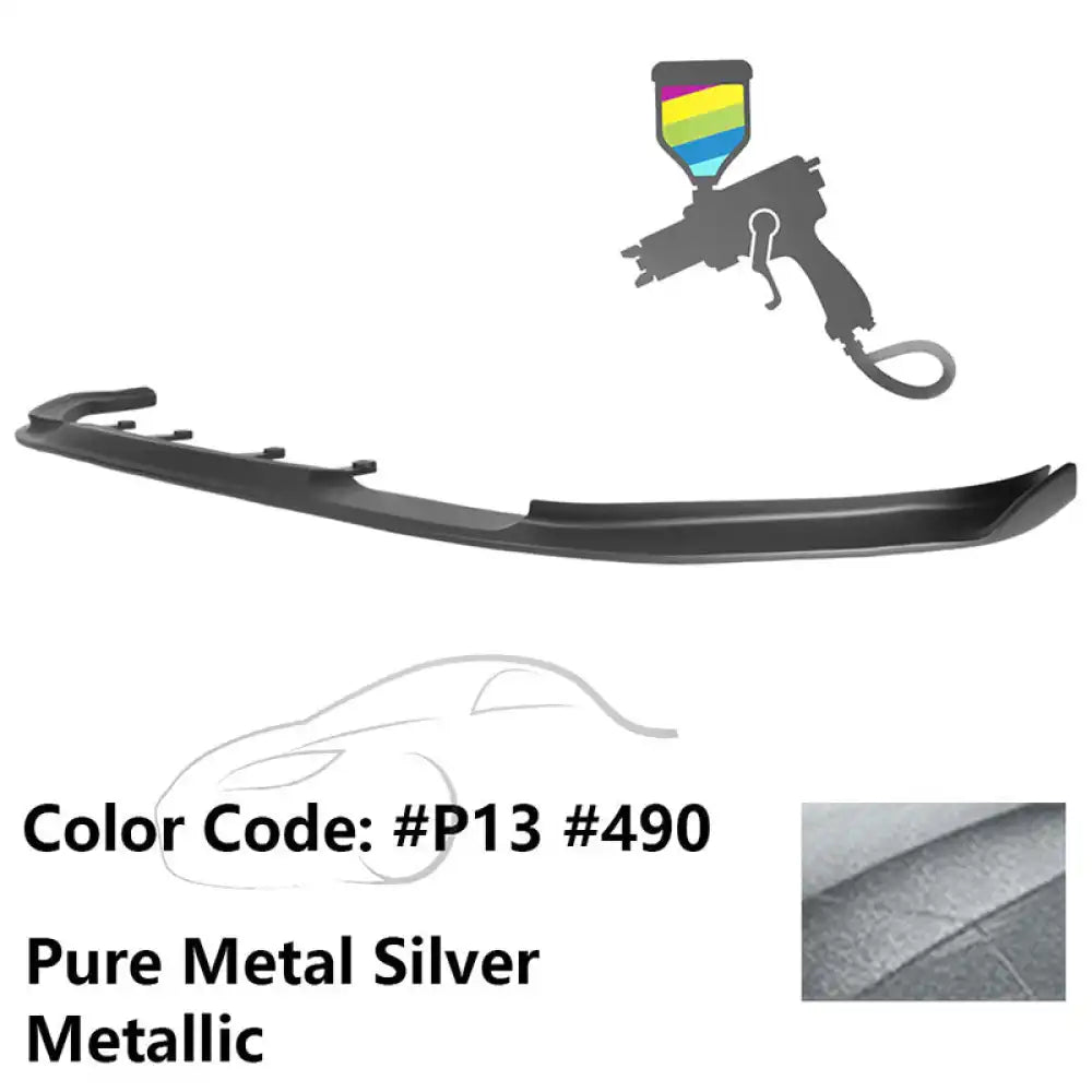 2017-2020 BMW G30 5 Series M Sport HM Painted Front Bumper Lip ABS Painted #490, P13 Pure Metal Silver Metallic