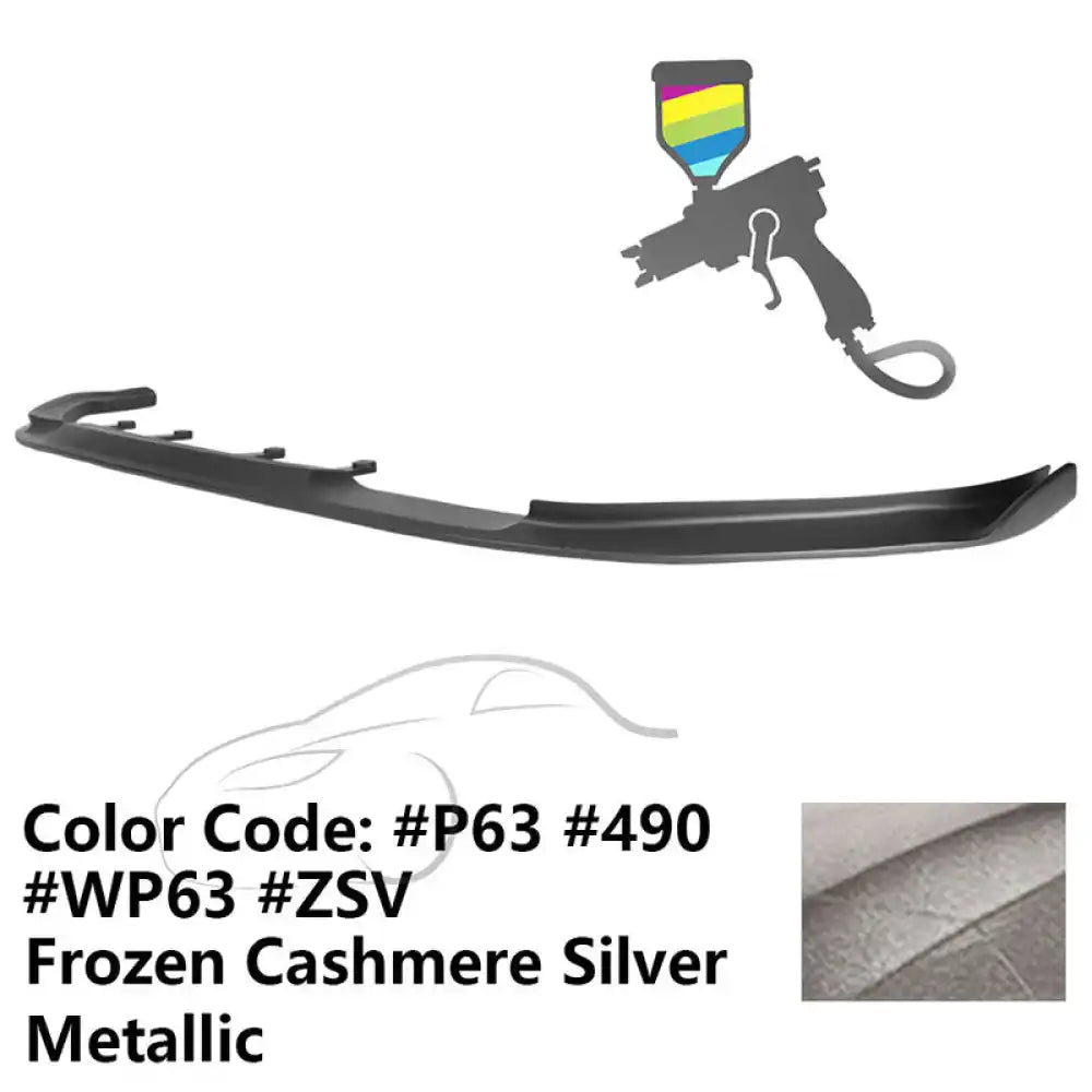 2017-2020 BMW G30 5 Series M Sport HM Painted Front Bumper Lip ABS Painted #490, P63, ZSV Cashmere Silver Metallic
