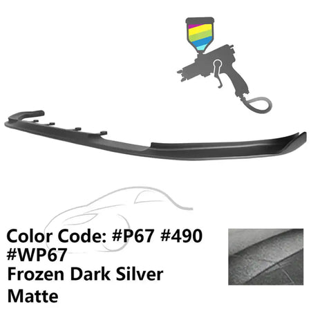 2017-2020 BMW G30 5 Series M Sport HM Painted Front Bumper Lip ABS Painted #490, P67, WP67 Dark Silver Matte