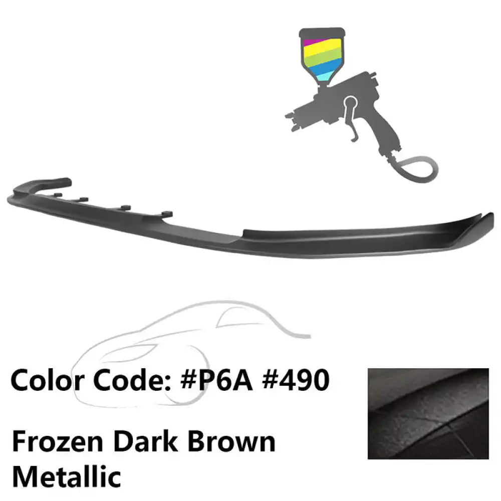 2017-2020 BMW G30 5 Series M Sport HM Painted Front Bumper Lip ABS Painted #490, P6A Dark Brown Metallic