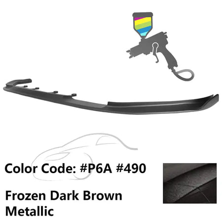 2017-2020 BMW G30 5 Series M Sport HM Painted Front Bumper Lip ABS Painted #490, P6A Dark Brown Metallic
