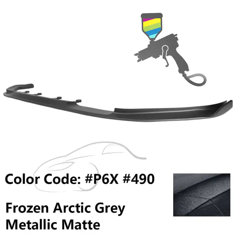 2017-2020 BMW G30 5 Series M Sport HM Painted Front Bumper Lip ABS Painted #490, P6X Arctic Grey Metallic Matte