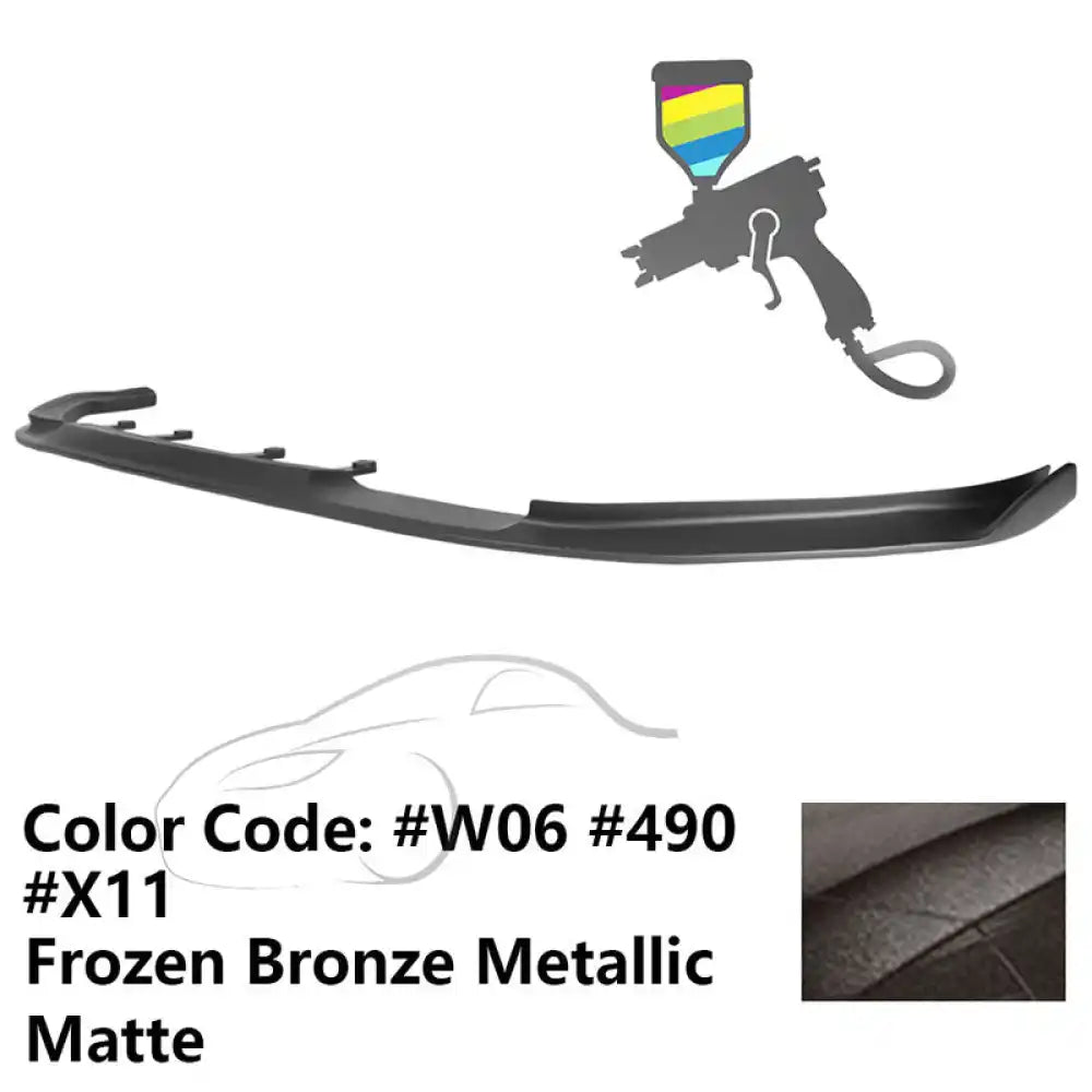 2017-2020 BMW G30 5 Series M Sport HM Painted Front Bumper Lip ABS Painted #490, W06, X11 Bronze Metallic Matte