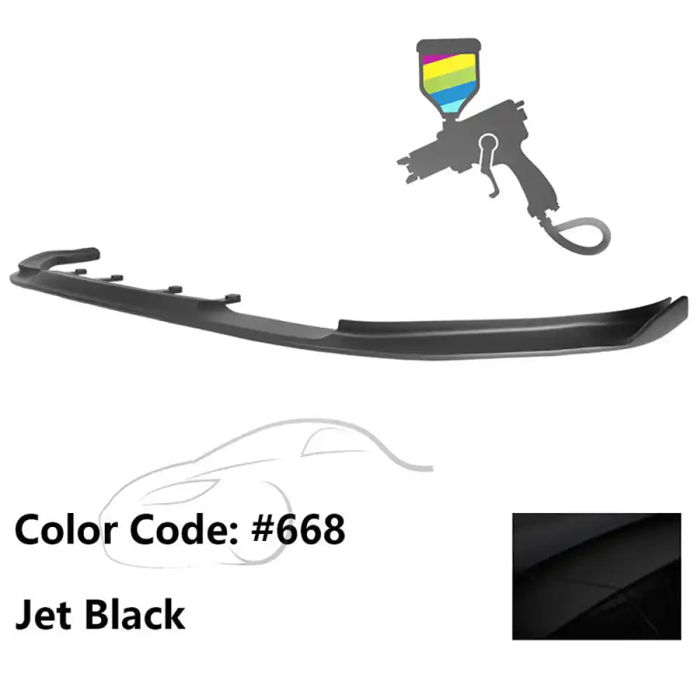 2017-2020 BMW G30 5 Series M Sport HM Painted Front Bumper Lip ABS Painted #668 Jet Black