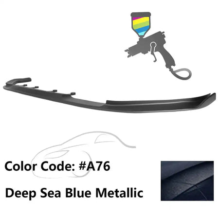 2017-2020 BMW G30 5 Series M Sport HM Painted Front Bumper Lip ABS Painted #A76 Deep Sea Blue Metallic