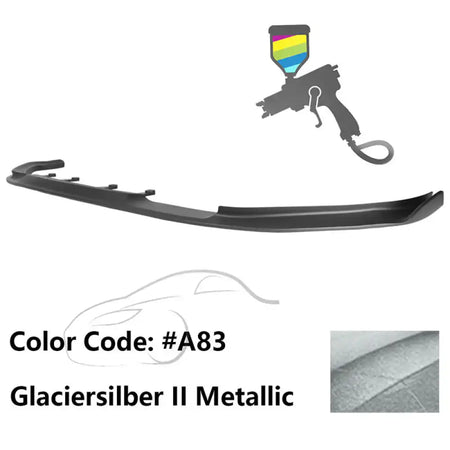 2017-2020 BMW G30 5 Series M Sport HM Painted Front Bumper Lip ABS Painted #A83 Glaciersilber II Metallic