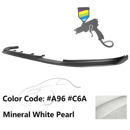 2017-2020 BMW G30 5 Series M Sport HM Painted Front Bumper Lip ABS Painted #A96, C6A Mineral White Pearl