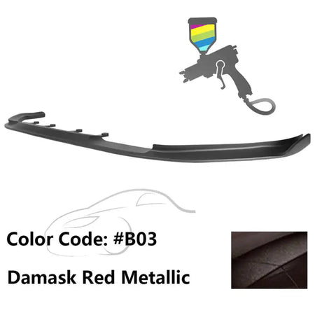 2017-2020 BMW G30 5 Series M Sport HM Painted Front Bumper Lip ABS Painted #B03 Damask Red Metallic