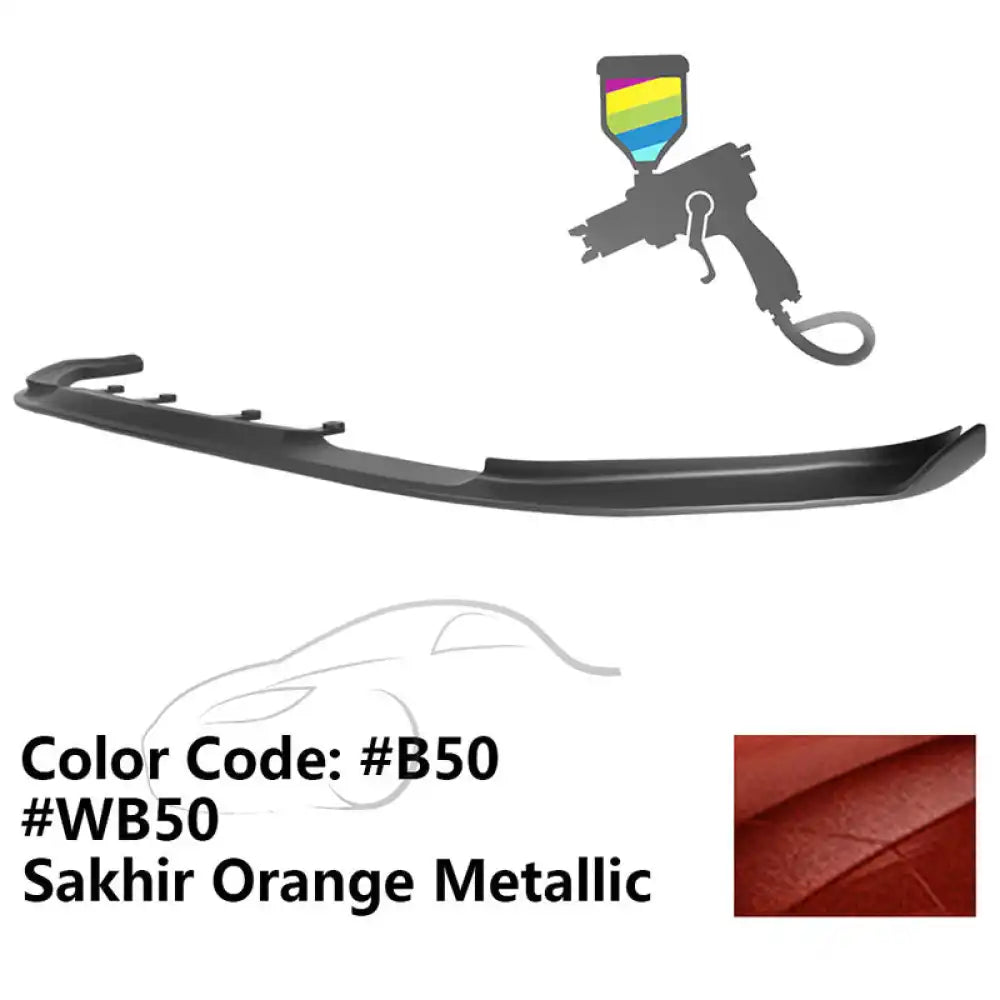 2017-2020 BMW G30 5 Series M Sport HM Painted Front Bumper Lip ABS Painted #B50, WB50 Sakhir Orange Metallic