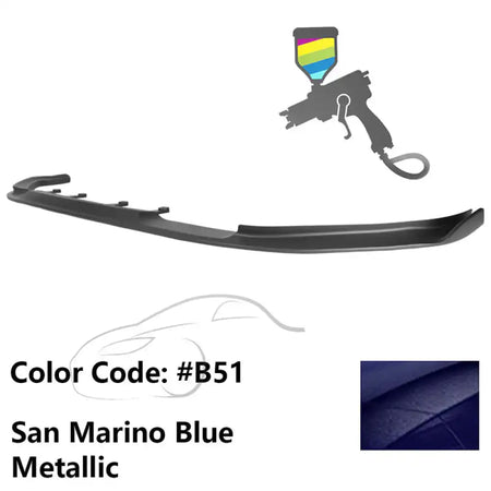 2017-2020 BMW G30 5 Series M Sport HM Painted Front Bumper Lip ABS Painted #B51 San Marino Blue Metallic