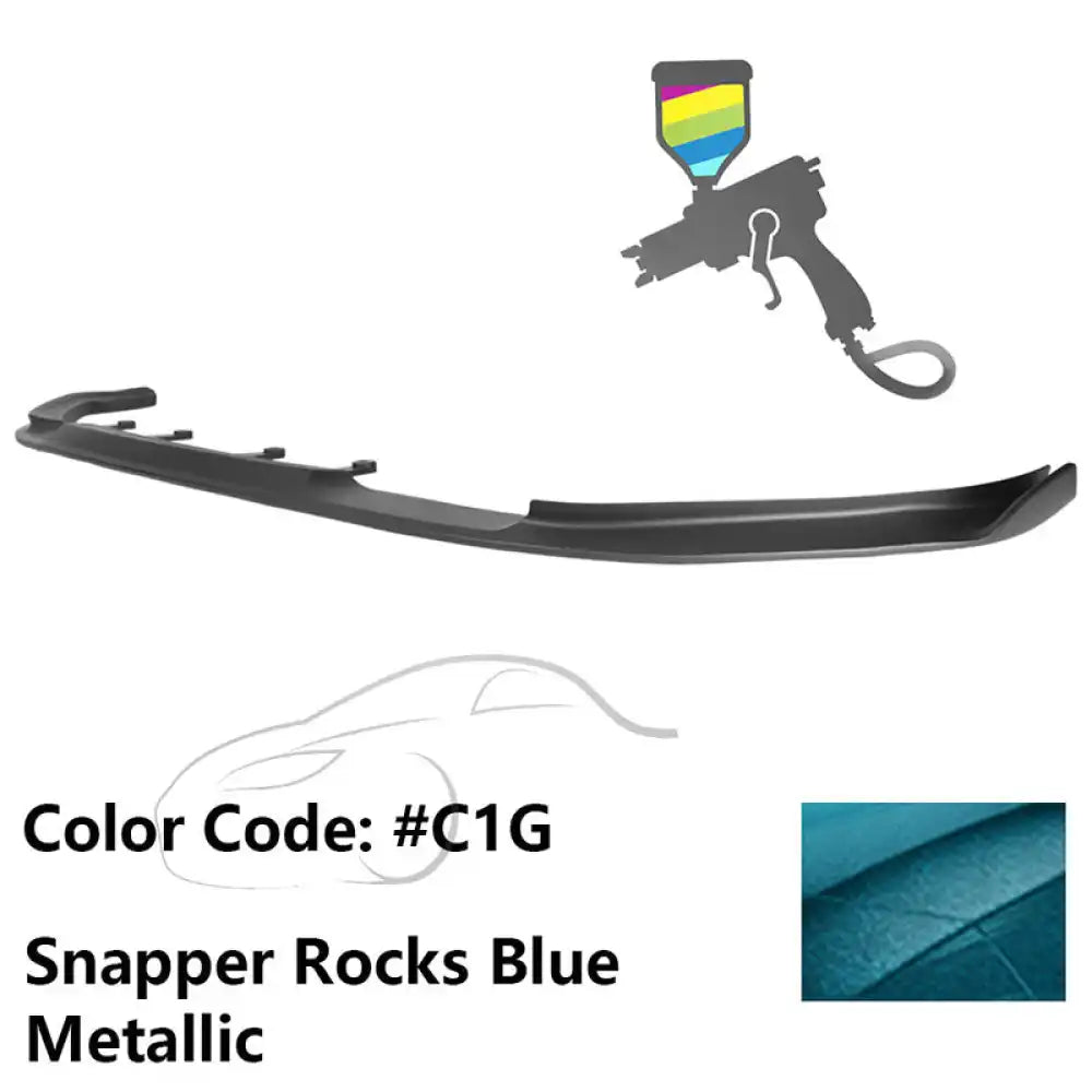 2017-2020 BMW G30 5 Series M Sport HM Painted Front Bumper Lip ABS Painted #C1G Snapper Rocks Blue Metallic
