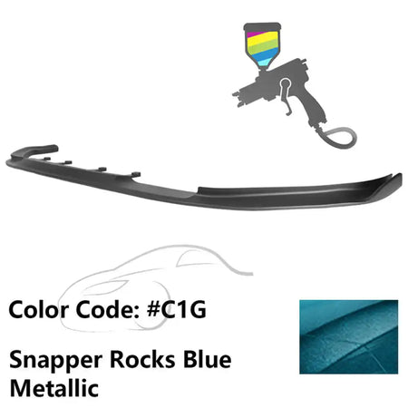 2017-2020 BMW G30 5 Series M Sport HM Painted Front Bumper Lip ABS Painted #C1G Snapper Rocks Blue Metallic