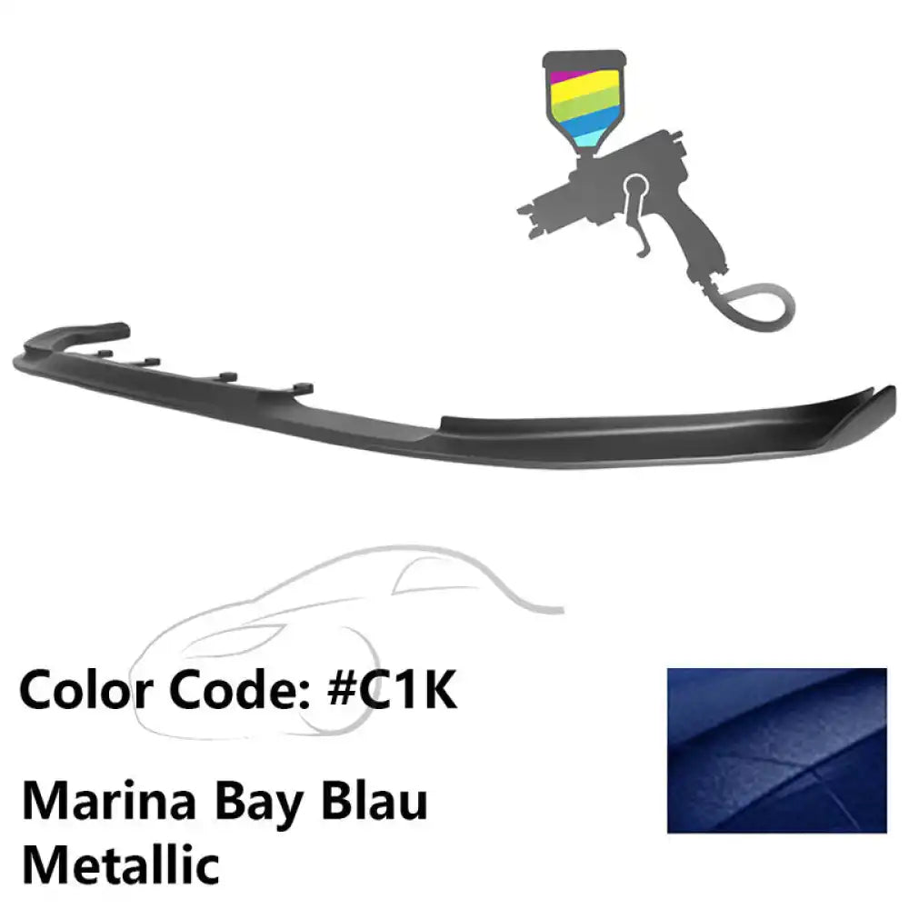 2017-2020 BMW G30 5 Series M Sport HM Painted Front Bumper Lip ABS Painted #C1K Marina Bay Blau Metallic