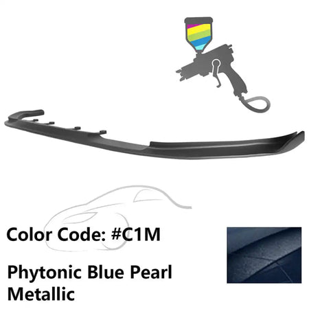 2017-2020 BMW G30 5 Series M Sport HM Painted Front Bumper Lip ABS Painted #C1M Phytonic Blue Pearl Metallic
