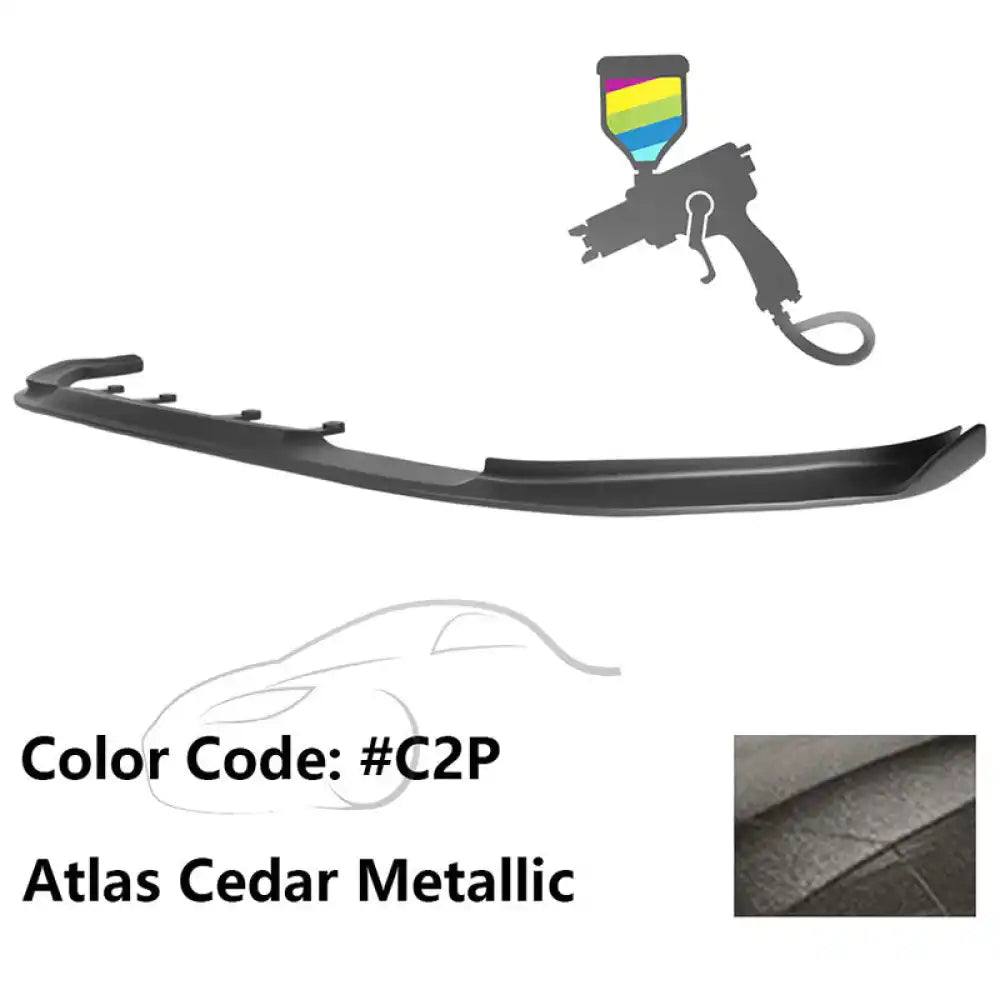 2017-2020 BMW G30 5 Series M Sport HM Painted Front Bumper Lip ABS Painted #C2P Atlas Cedar Metallic