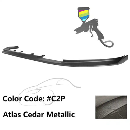 2017-2020 BMW G30 5 Series M Sport HM Painted Front Bumper Lip ABS Painted #C2P Atlas Cedar Metallic
