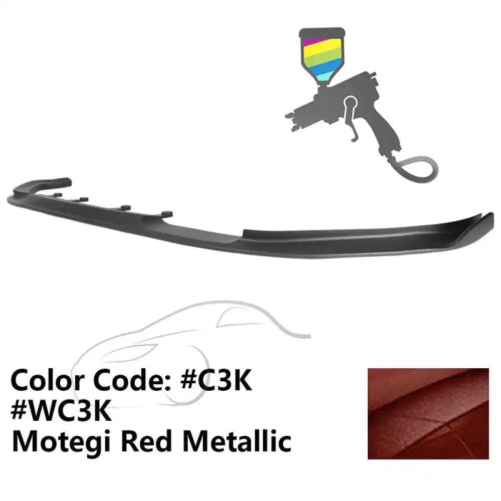 2017-2020 BMW G30 5 Series M Sport HM Painted Front Bumper Lip ABS Painted #C3K, WC3K Motegi Red Metallic
