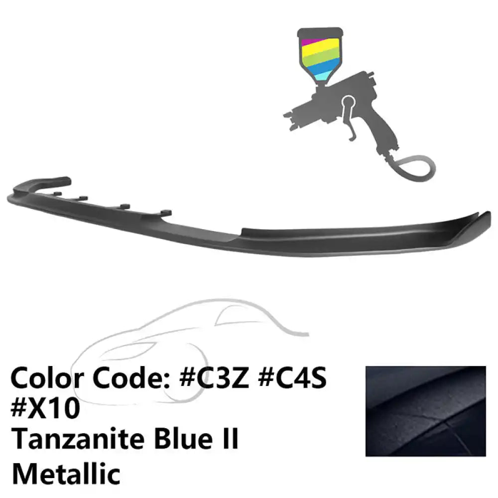 2017-2020 BMW G30 5 Series M Sport HM Painted Front Bumper Lip ABS Painted #C3Z, C4S, X10 Tanzanite Blue Metallic