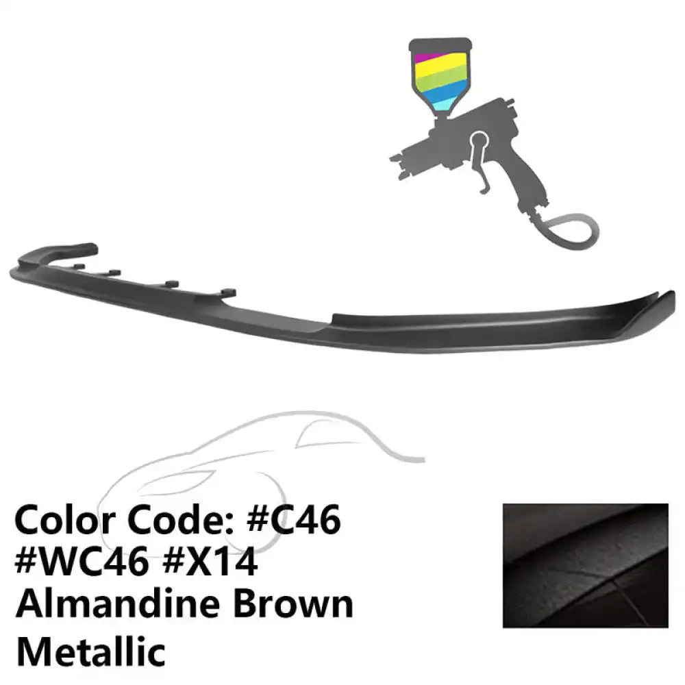 2017-2020 BMW G30 5 Series M Sport HM Painted Front Bumper Lip ABS Painted #C46, WC46, X14 Almandine Brown Metallic
