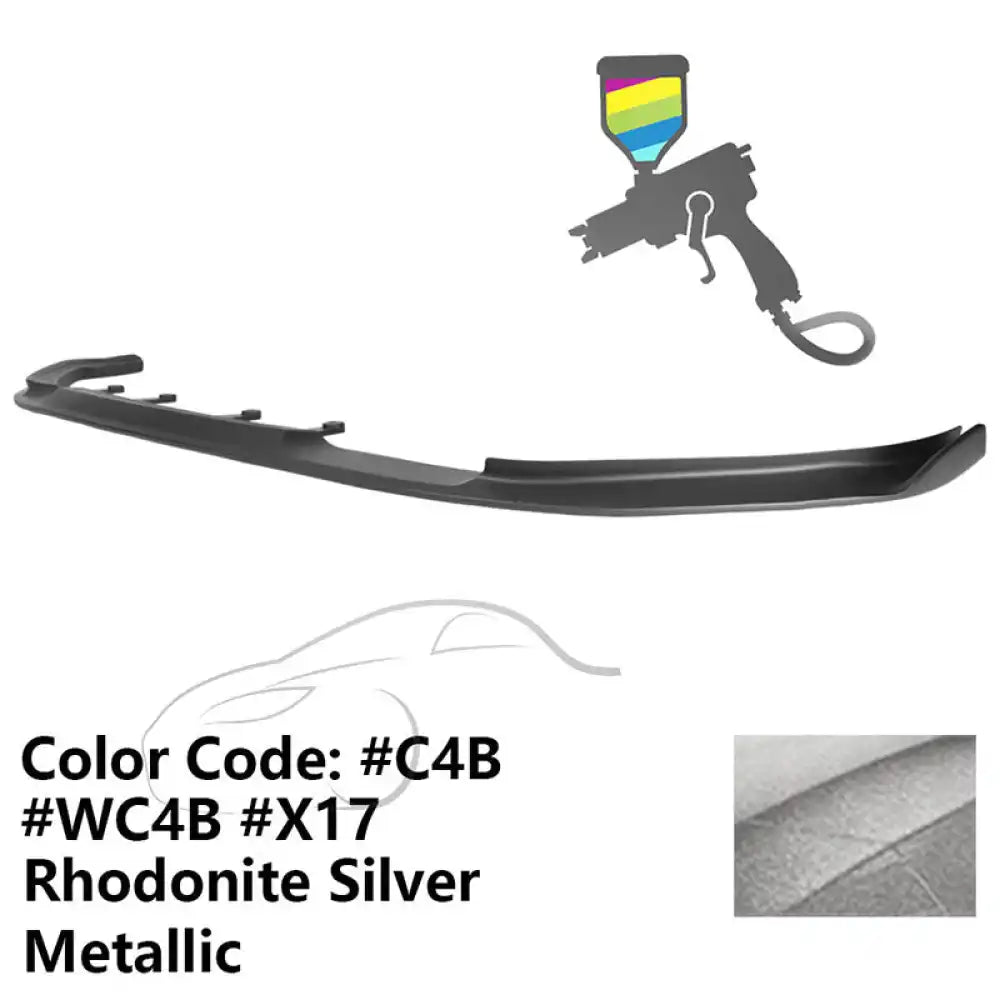 2017-2020 BMW G30 5 Series M Sport HM Painted Front Bumper Lip ABS Painted #C4B, X17 Rhodonite Silver Metallic