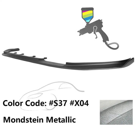 2017-2020 BMW G30 5 Series M Sport HM Painted Front Bumper Lip ABS Painted #S37, X04 Mondstein Metallic