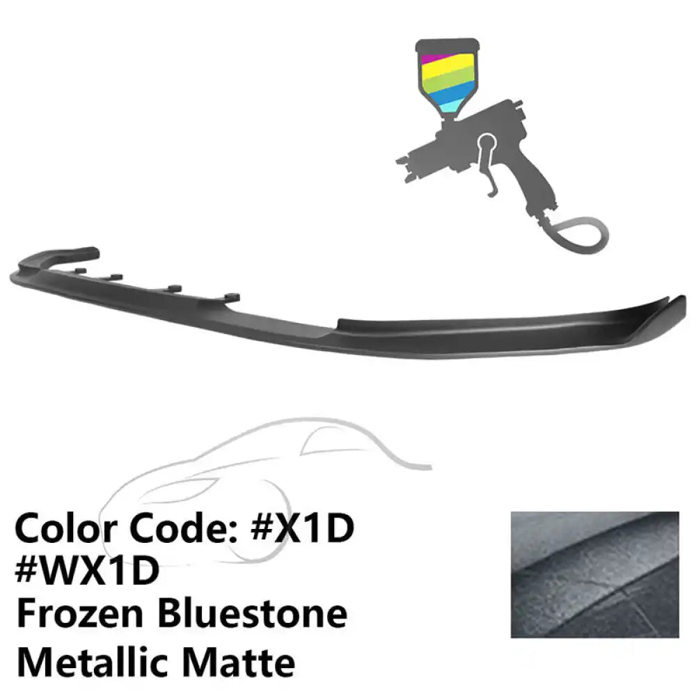2017-2020 BMW G30 5 Series M Sport HM Painted Front Bumper Lip ABS Painted #WX1D, X1D Bluestone Metallic Matte