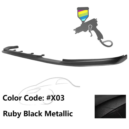 2017-2020 BMW G30 5 Series M Sport HM Painted Front Bumper Lip ABS Painted #X03 Ruby Black Metallic