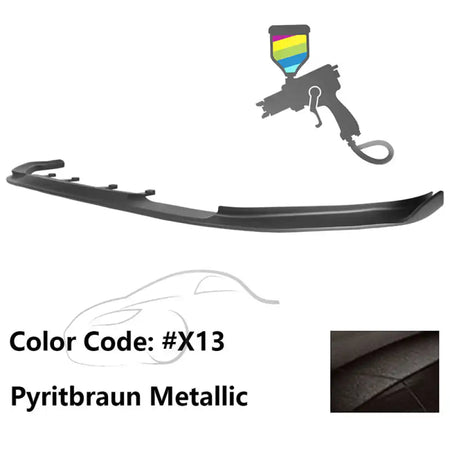 2017-2020 BMW G30 5 Series M Sport HM Painted Front Bumper Lip ABS Painted #X13 Pyritbraun Metallic