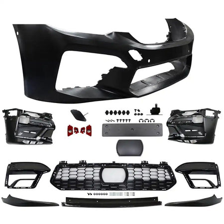 2017-2020 BMW G30 G31 5 Series CS Style Front Bumper Cover w/ 3PCS Lip