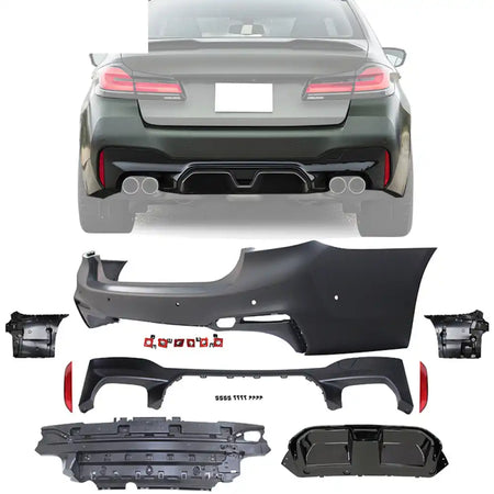 2017-2020 BMW G30 G31 5 Series CS Style Rear Bumper Cover Conversion