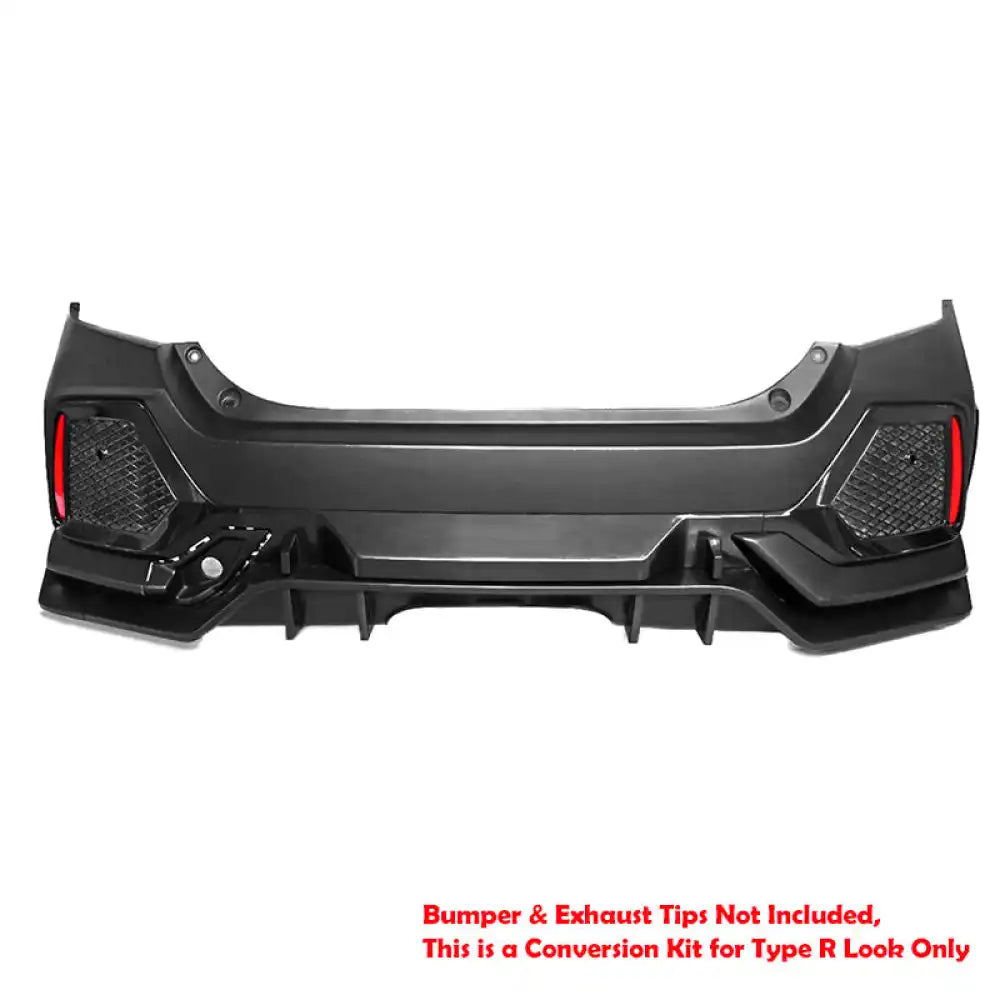 2017-2021 Honda Civic HB TypeR Style Primer Front Bumper Conversion PP