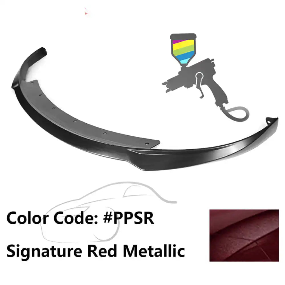 2017-2023 Tesla Model 3 Front Lip Spoiler PP IKON Style Painted #PPSR Signature Red Metallic