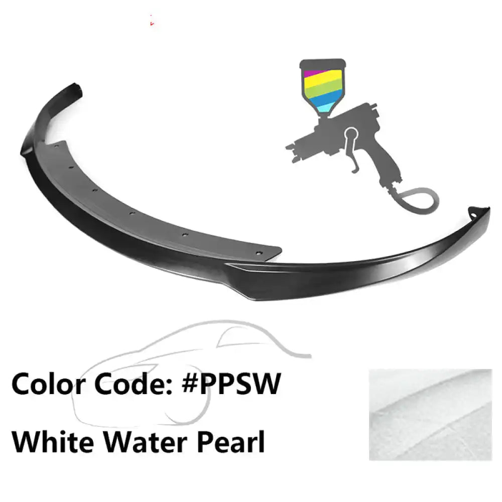 2017-2023 Tesla Model 3 Front Lip Spoiler PP IKON Style Painted #PPSW White Water Pearl
