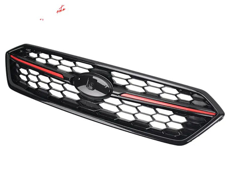 2018-2021 Subaru WRX Gloss Black W/ Red STI Style Front Grille ABS STI Style