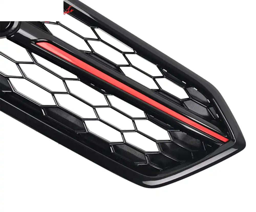 2018-2021 Subaru WRX Gloss Black W/ Red STI Style Front Grille ABS STI Style