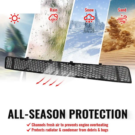 2018-2021 Subaru WRX & WRX STI Honeycomb Style Front Bumper Lower Grille Insect Prevention Gloss Black PP