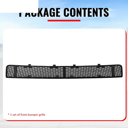 2018-2021 Subaru WRX & WRX STI Honeycomb Style Front Bumper Lower Grille Insect Prevention Gloss Black PP
