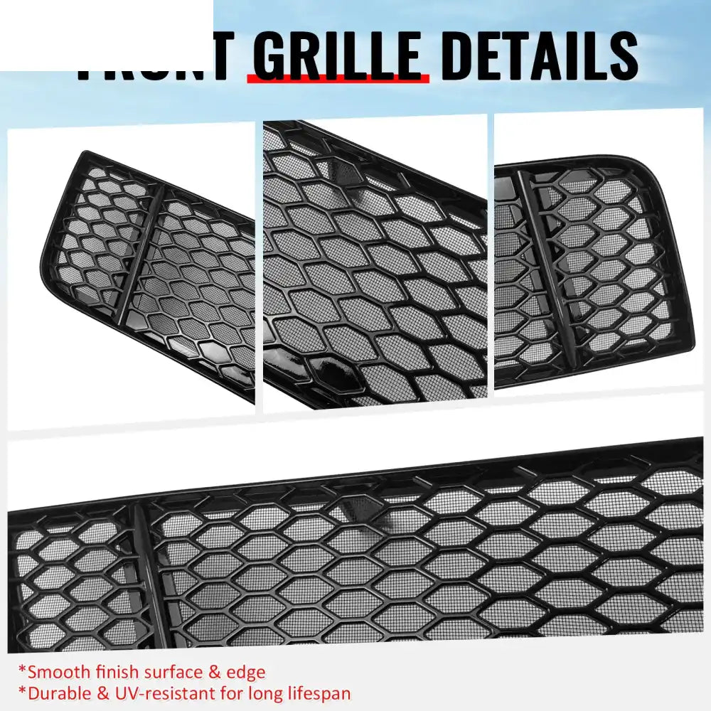 2018-2021 Subaru WRX & WRX STI Honeycomb Style Front Bumper Lower Grille Insect Prevention Gloss Black PP