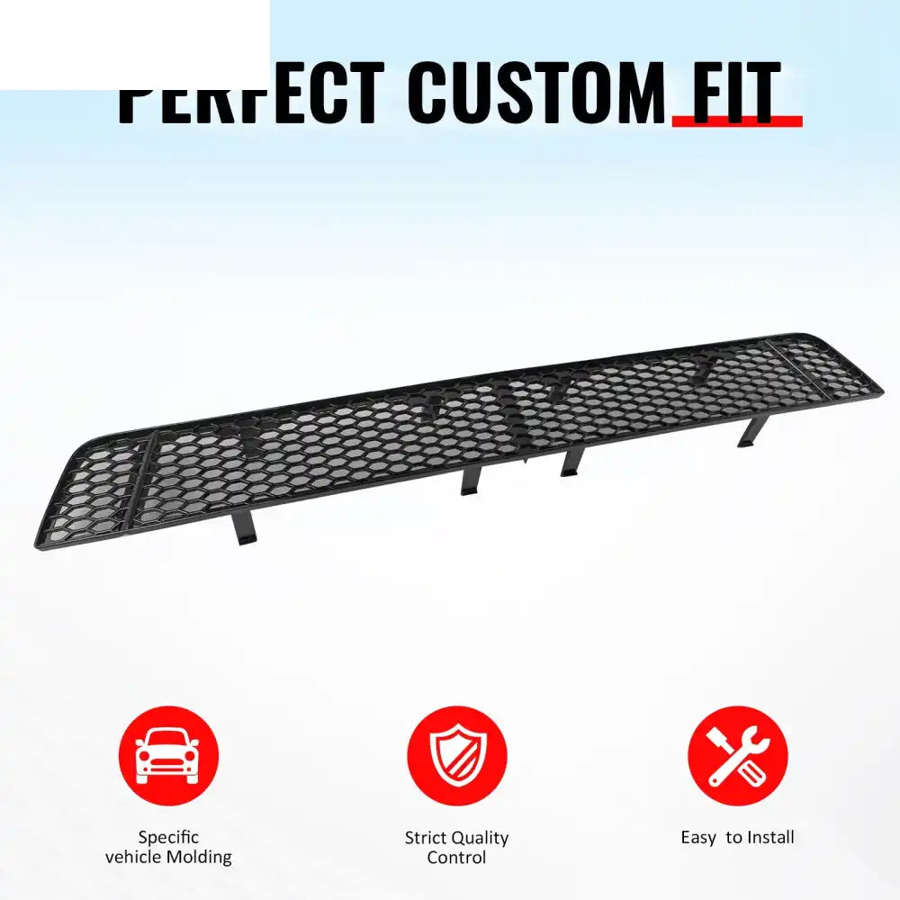 2018-2021 Subaru WRX & WRX STI Honeycomb Style Front Bumper Lower Grille Insect Prevention Gloss Black PP