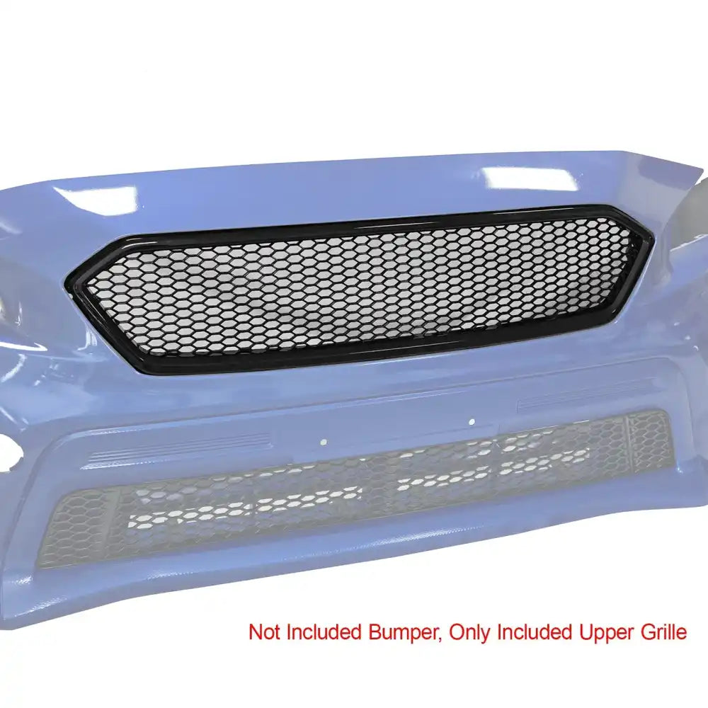 2018-2021 Subaru WRX & WRX STI Honeycomb Style Front Bumper Upper Grille Replacement Carbon Fiber Print PP Carbon Fiber