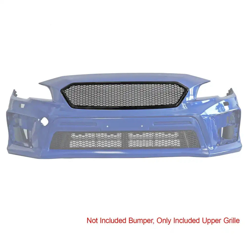 2018-2021 Subaru WRX & WRX STI Honeycomb Style Front Bumper Upper Grille Replacement Carbon Fiber Print PP Carbon Fiber