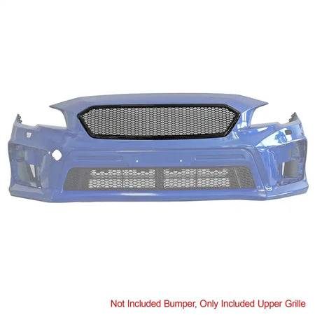 2018-2021 Subaru WRX & WRX STI Honeycomb Style Front Bumper Upper Grille Replacement Gloss Black PP Gloss Black