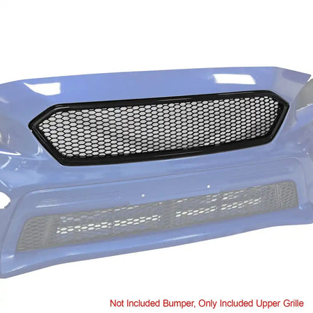 2018-2021 Subaru WRX & WRX STI Honeycomb Style Front Bumper Upper Grille Replacement Gloss Black PP Gloss Black