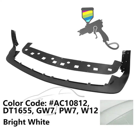 2018-2023 Dodge Challenger Demon Painted Front Bumper Lip PP Painted #AC10812, GW7, PW7, W12 Bright White