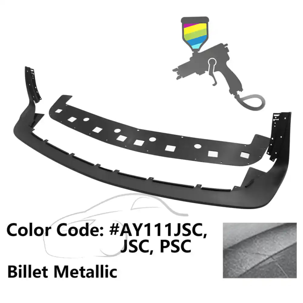 2018-2023 Dodge Challenger Demon Painted Front Bumper Lip PP Painted #AY111JSC, JSC, PSC Billet Metallic