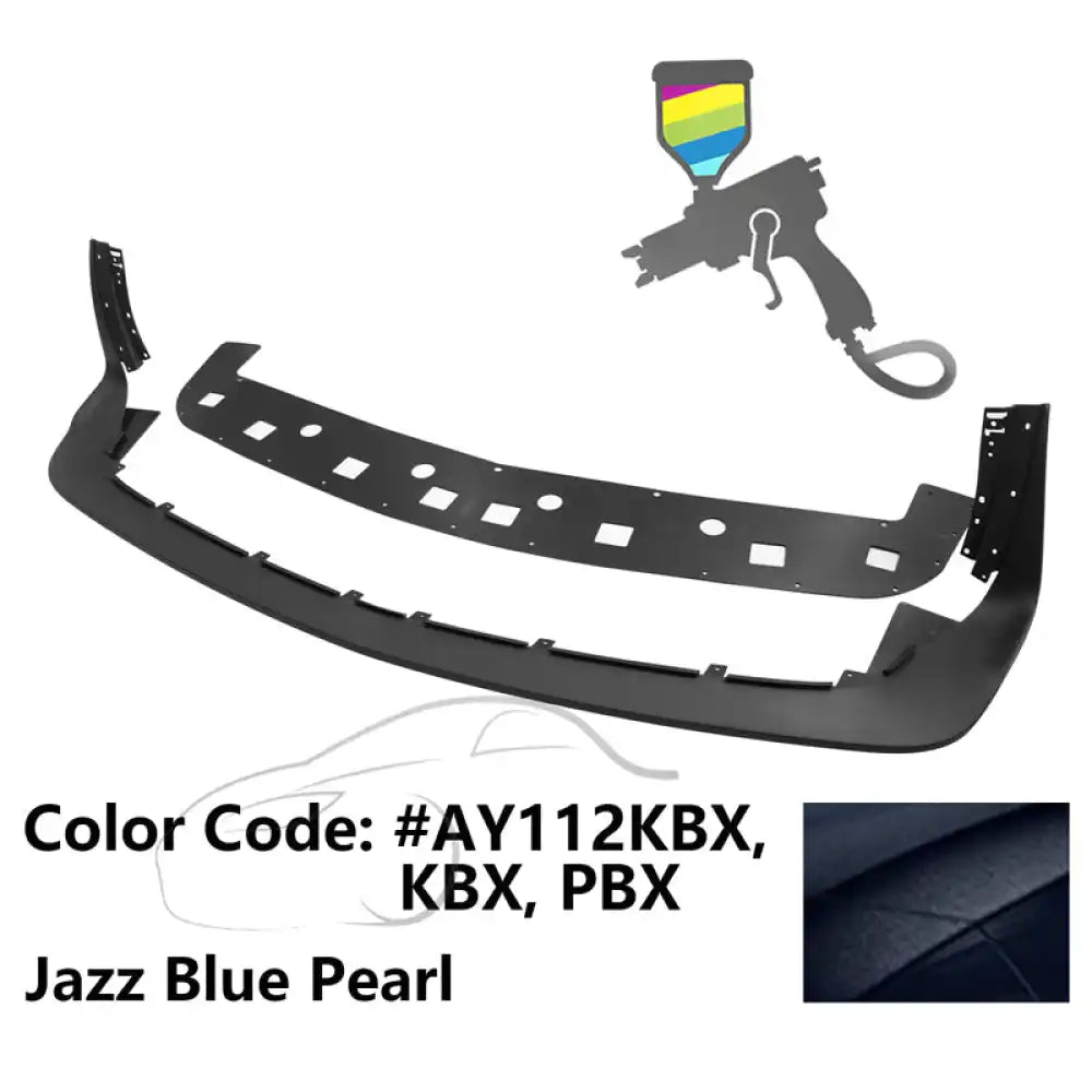 2018-2023 Dodge Challenger Demon Painted Front Bumper Lip PP Painted #AY112KBX, KBX, PBX Jazz Blue Pearl