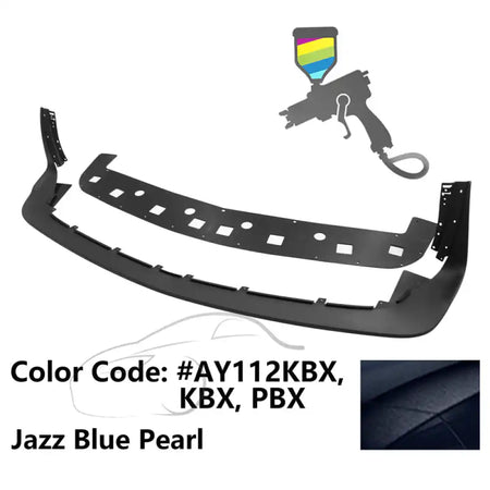 2018-2023 Dodge Challenger Demon Painted Front Bumper Lip PP Painted #AY112KBX, KBX, PBX Jazz Blue Pearl