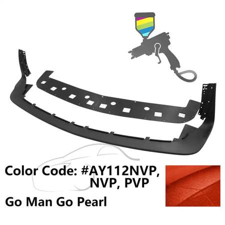 2018-2023 Dodge Challenger Demon Painted Front Bumper Lip PP Painted #AY112NVP, NVP, PVP Go Man Go Pearl